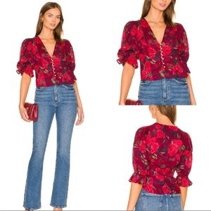 Free people I found you printed top